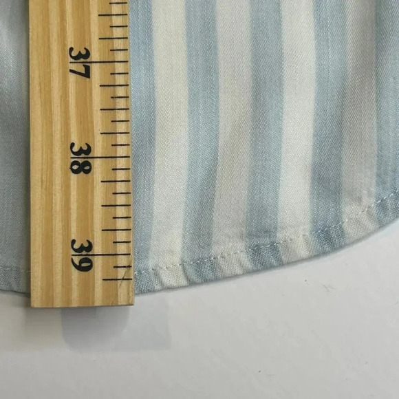 Rails sleeveless blue and white lyocell shirt dress size XS - Picture 10 of 11